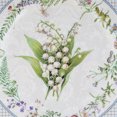thumbnail image 5 of STP GOODS Lily of the Valley Bone China Dessert Plate Set of 2 in Gift Box 7.5" (19 cm) Floral Cake Plates for Appetizer Salad Serving, Blue Green White, 5 of 15