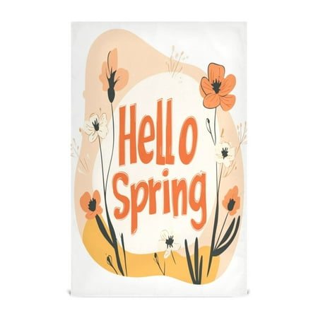 

Kitchen Towel 28x18 Inches x4，Plate Towel Decorative Towel Napkin Tea Towel Tea Towels For Kitchen Dish Cloths & Dish Towels Hello Spring Pattern