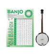 thumbnail image 5 of Tabla de acordes de banjo Ayuda de aprendizaje Diapasón de banjo Notas para instrucciones para principiantes, 5 of 5