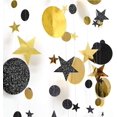 thumbnail image 2 of 39ft Party Decoration Circle Dot Garland, Twinkle Star Streamer, Hanging Stars Banner Backdrop for Engagement/Anniversary/Wedding/Baby Shower/Christmas/Birthday/New Year, 2 of 9