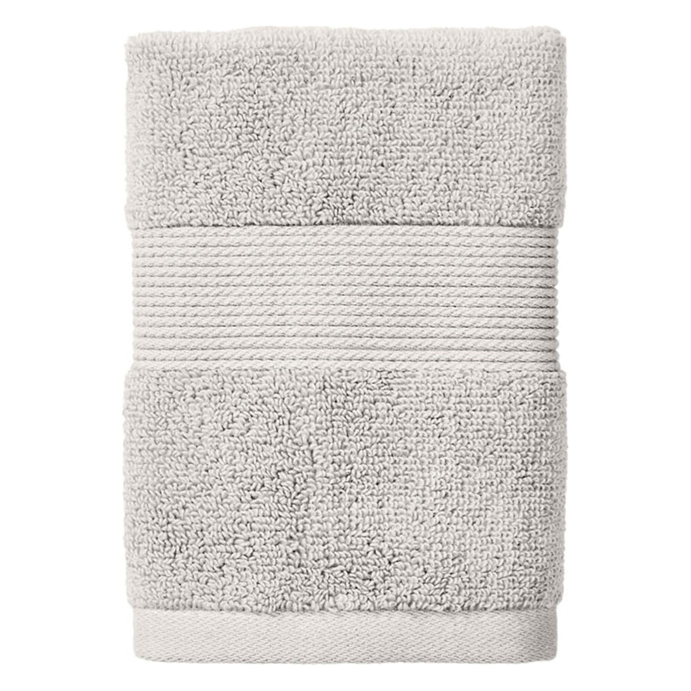 Better Homes & Gardens Signature Soft Solid 6 Piece Towel Set,Soft Silver
