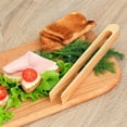 thumbnail image 2 of Magnetic Bamboo Toaster Tongs Kitchen  Tongs For Cooking Natural Bamboo Kitchen Utensils, 2 of 7