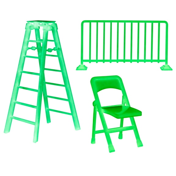 Set of 3 Glow in The Dark Accessories for WWE & AEW Wrestling Action Figures