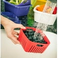 thumbnail image 3 of Hutzler 3-in-1 Berry Keeper Colander and Container, Keeps Berries Fresh Longer, 2 Pints, Gray, 3 of 5