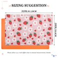 thumbnail image 6 of Yayeee Doormat for Inside 20"x32" Absorbent Low-Profile Washable Non-Slip Rubber Backed Entryway Rug, Pink Floral Strawberry Pattern, 6 of 8