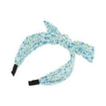 thumbnail image 5 of Unique Bargains 1 Pc Retro Bow Headbands for Women Blue White, 5 of 6