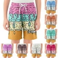 thumbnail image 3 of BloomJoy Big Kid 2-14T Ice Cream Shorts Boy Girl Summer Beach Preppy with Pockets Elastic Waist Ice Cream Baseball Shorts 11-12 Years Coffee Summer Shorts, 3 of 4