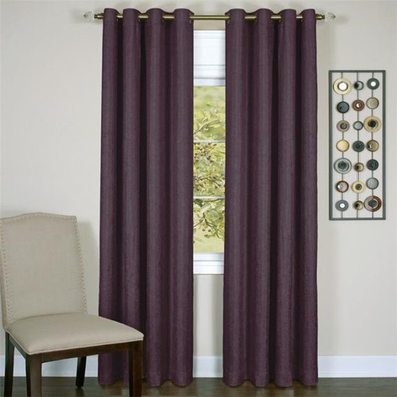 Taylor - Lined Grommet Panel, Aubergine