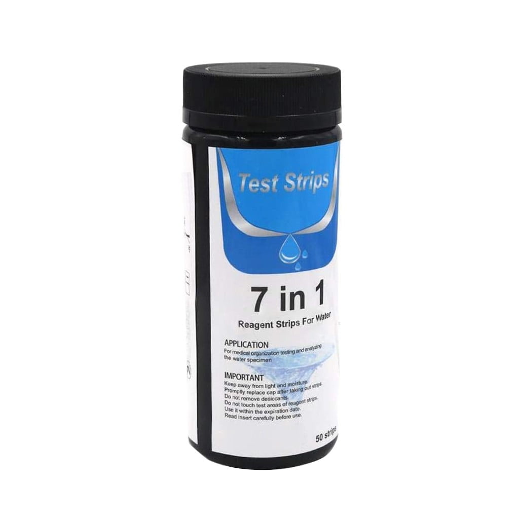 3 Set of 7 In 1 Water Quality Test Paper Swimming Pool PH Test Strip Pool Test Strip Drinking Water Chemistry Test 50PCS