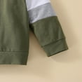 thumbnail image 4 of Edvintorg Toddler Boy Clothes Set Fashion Colorblock Long Sleeve Pullover Suit 2 Piece Set for Kids Girls Winter Sweatsuit 18Months-6Years Kids Boutique Outfits, 4 of 7