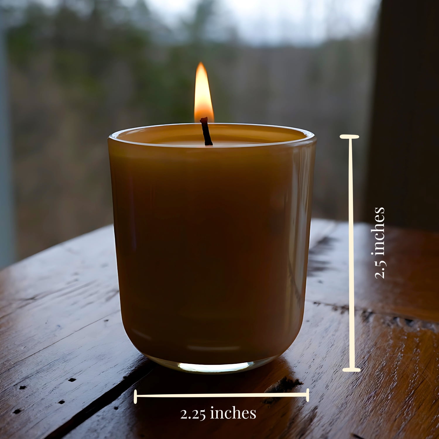 Candlestock Beeswax And Soy Wax Scented Iridescent Glass Jar Candles