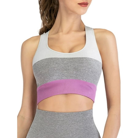 

YouLoveIt Womens Sports Yoga Bra Removable Pad Yoga Bras Hollow Back Comfort Push up Sports Bras Ladies Bras Fitness Yoga Tops for Gym Running Workout Yoga Fitness