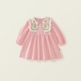 thumbnail image 2 of WEAIXIMIUNG Robe 3T Été Filles Manches Longues Broderie Florale Volants Robe Robe Danse Fête Vêtements 5-6 Ans, 2 of 9