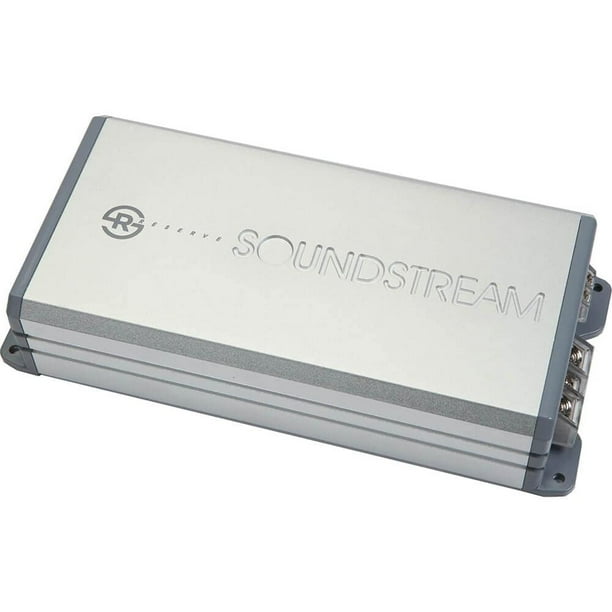Amplificador de Subwoofer Soundstream RSM1.2000D Monobloque Pequeño 2000 Vatios 600 Vatios RMS 1 Can