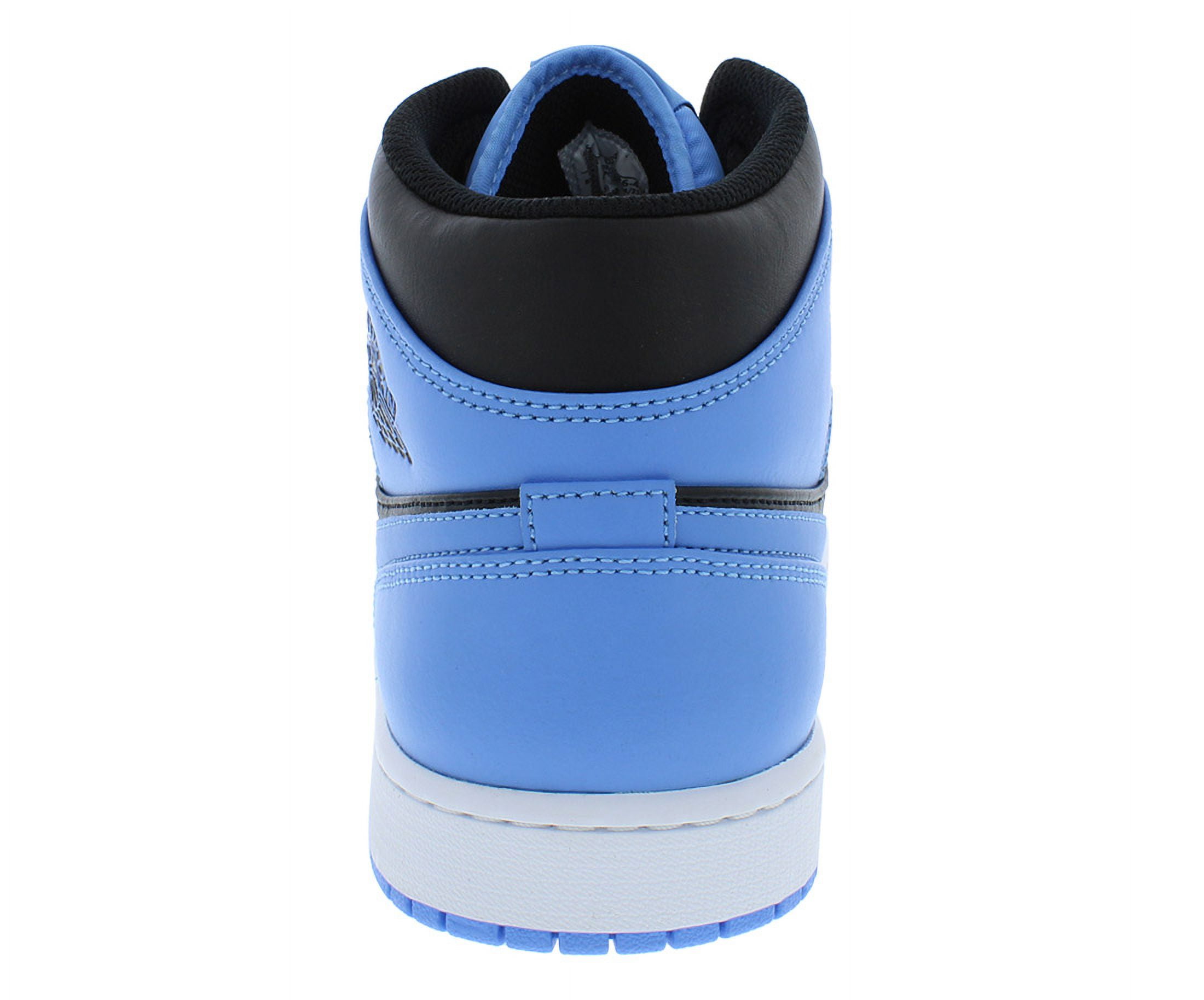 Air Jordan Men's 1 Mid University Blue/Black-White Air Jordan Men's 1 Mid University Blue/Black-White