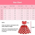 thumbnail image 4 of Girls Christmas Red Polka Dots Princess Bowknot Dress With Mouse Ears Headband, 4 of 7