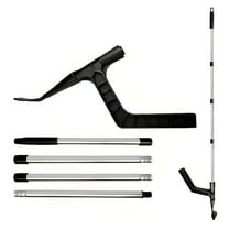 ZEPARO Adjustable Gutter Cleaning Tool,Roof Gutter Accessories,Telescoping Plastic Handle from 39" to 70" for Patio Use,1 Piece