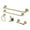Brushed Brass, variant on Kingston Brass BAHK61212478C Monarch 5-Piece Bathroom Accessory Set, Polished Chrome