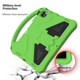 thumbnail image 4 of Nalacover Kids Case For iPad 10th Generation 10.9 inch,Stylish Kids Friendly Lightweight EVA Foam Rubber Hybrid Bumper Kickstand Shockproof Convertible Handle Protective Cover,Green, 4 of 7