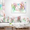 thumbnail image 4 of Designart Snow Fractal Ornamental Glass - Abstract Throw Pillow - 18x18, 4 of 5