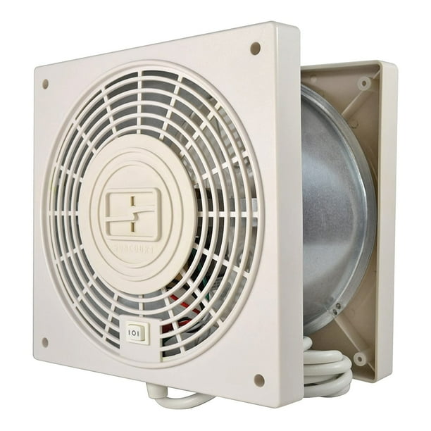 Suncourt TW408 ThruWall 2 Speed Room to Room Air Transfer Fan with 10