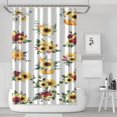 thumbnail image 1 of Ensemble de Rideau de Douche avec Doublure à Boutons-Pression, Rustique Neutre Rétro Boho (4) Rideaux de Douche Doublure de Douche Réutilisable, Rideau de Salle de Bain Décoratif en Polyester, 72x72 Pouces, 1 of 4