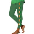 thumbnail image 2 of Irish Flag Shamrock Print High Waisted Trousers for Women Stretchy Leggings Tummy Control Compression Bottoms St. Patrick's Day Outfits, 2 of 6