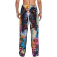 thumbnail image 3 of Daiia Oil Painting Sunflower Puppy Men's Sleep Pant with Pockets and Drawstring,Pajama Pants-Large, 3 of 9