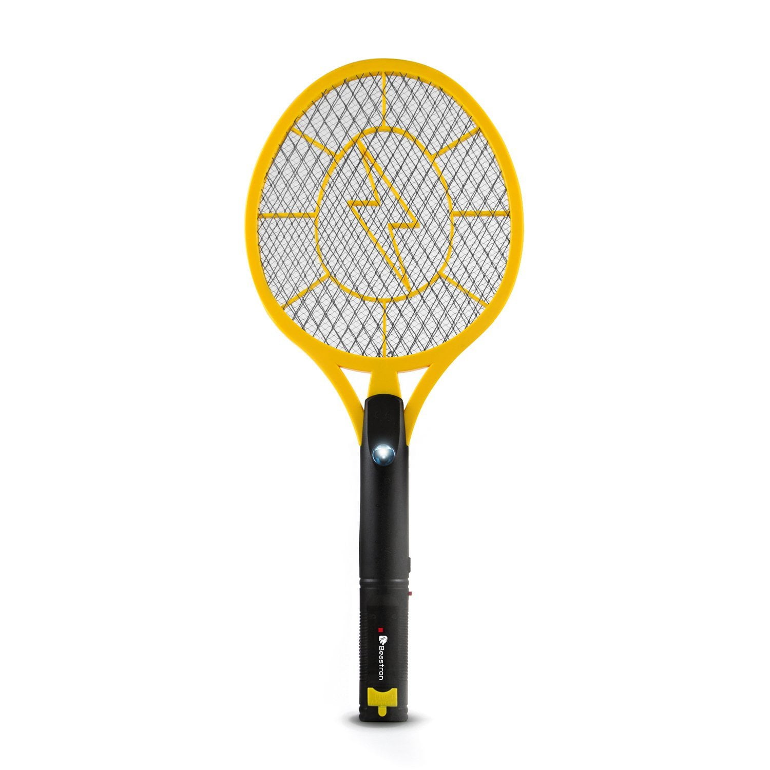 Beastron Rechargeable Bug Zapper, 3000 Volt Usb Charging, Electric Fly Killer Racket, Led Light 3 Layer Mesh Safe to Touch Large Size, pack of 2