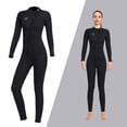 thumbnail image 4 of Traje de neopreno de 3 mm Zulema Traje de baño completo con cremallera frontal para buceo de mujeres, 4 of 8