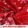 thumbnail image 4 of LUSHVIDA Christmas Curtains Red and White Snowflake Curtains Room Darkening Curtains for Living Room, 52 x 63 inch, 4 of 7