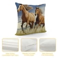 thumbnail image 4 of GOSMITH  Throw Pillow Covers Horse Running Waist Horses Armchair Simply Creative Cartoon Animal Night Decorative Pillow Cases Home Decor Square Pillowcases, 4 of 5