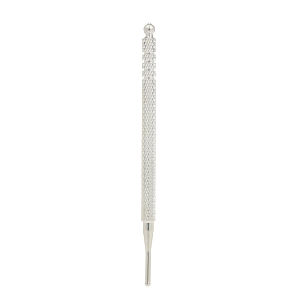 Graflsoa Silver Dual-Tip Ear Acupressure Probe with Ergonomic Grip and Ear Point Chart for Diagnosis and Massage