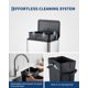 thumbnail image 4 of Yeshouse Cubo de basura de baño con tapa y cubo interior extraíble, cubo de basura pequeño de acero inoxidable de 15 litros con pedal, cubo de basura de metal para tocador, dormitorio, oficina, 4 of 8