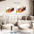 thumbnail image 3 of Elephant Stock Large Abstract Oil Wall Art - Horizontal Canvas Wall Art - Living Room Wall Decor - Abstract Canvas - Beige And Red Decor - 30" x 20", 3 of 4