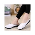 thumbnail image 5 of SIMANLAN Womens Loafer Mules Leather Casual Flats Summer Slip On Moccasins, 5 of 8