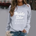 thumbnail image 2 of Women Sweatshirt Long Sleeve Sweatshirt for Women Pullover Tops for Women Grey Womens Sweatshirt Womens Fall Sweatshirts Streetwear Clothes, 2 of 4