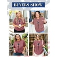 thumbnail image 2 of XCHQRTI Faith 4th of July Shirt Plus Size Women Graphic Tees Summer Short Sleeve Tops, 2 of 7