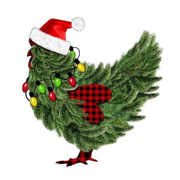 BJUTIR Christmas Chicken Floor Mat Welcome Door Mat Chicken Polyester Door Mat Holiday Decor