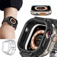 thumbnail image 2 of KANCOKIT For Apple Watch Ultra/Ultra 2 TPU Band Bumper Case Cover Strap Screen Protector, 2 of 13