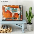thumbnail image 4 of Vintage Donkey Canvas Art-Wooden Frame Southwest Wall Decoration, Modern Abstract Texas Theme Home and Office Decorations, Western Style Wall Decoration, Suitable for Home, Living Room, Bedroom Decor, 4 of 6