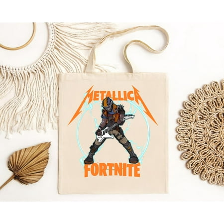 vintage BLACK-Challenge Brand New  Metallica Collab With Fortnite Fuel Merchandise  Tote Bag Beautiful  Up To -TH14245