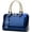 Blue, variant on Shiny Patent Women Faux Leather Handbags Crossbody Bag Top Handle Purse Satchel Bag Shoulder Bag