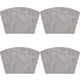 thumbnail image 2 of Wosthever Manteles Individuales de redonda de 4 piezas, mantel Individual tejido en forma de cuña, toallita resistente al calor, alfombrilla de Type3 NO3, 2 of 6
