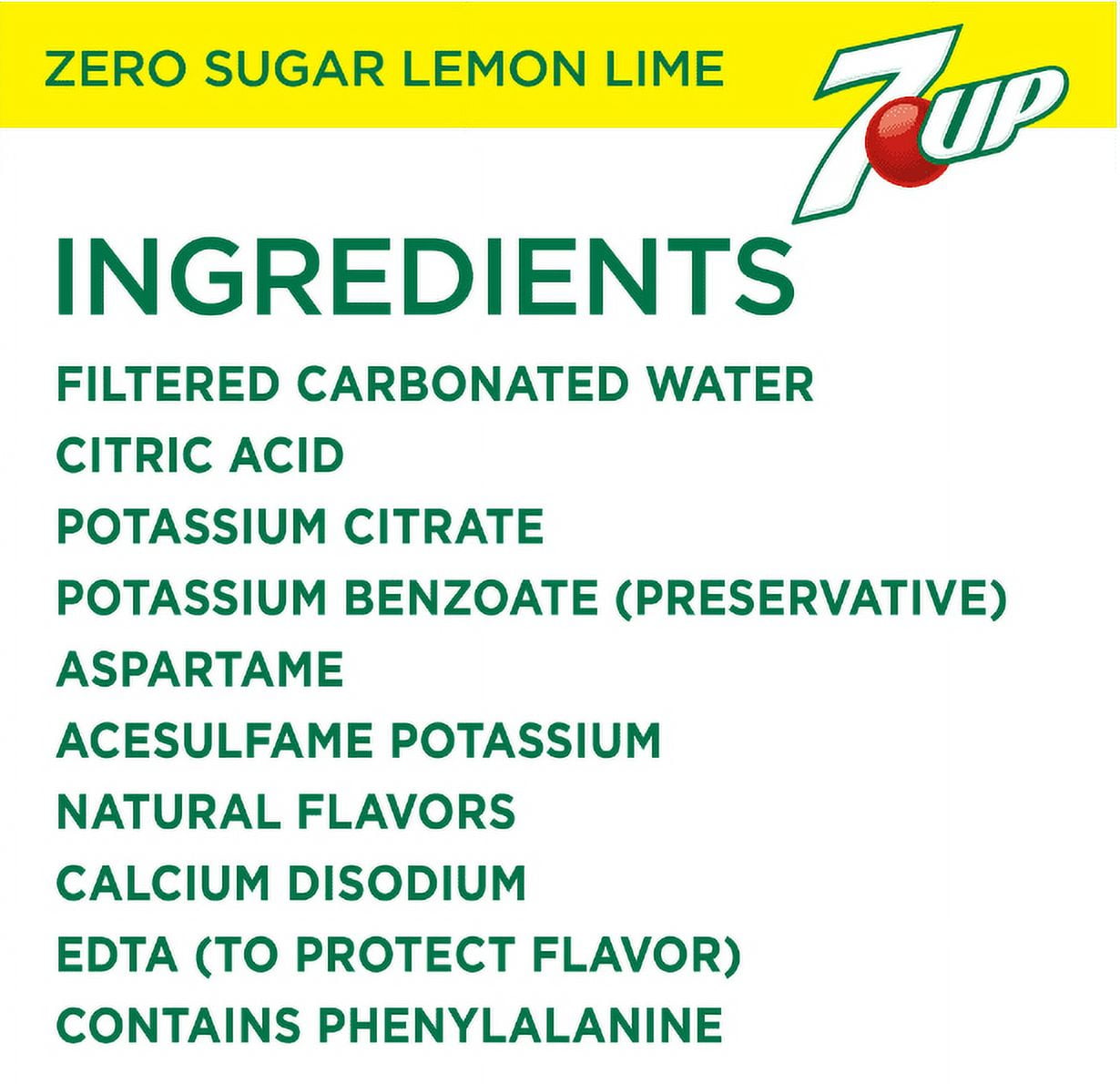 7UP Diet Lemon Lime Soda Pop, 1.75 Lt Bottle, Caffeine Free, Allergens Free