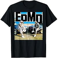 EPMD Pattern Printed T-Shirt Men's Casual Round Neck Short Sleeved Fashion Comfortable Cotton Half-Sleeved Vintage Tops Versatile Daily Wear T-shirt