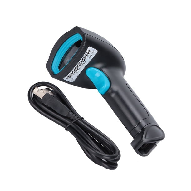 Lector de código de barras, escáner de código de barras portátil escáner de código de barras de 360° pistola escáner de código de barras de mano materiales ecológicos