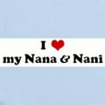 thumbnail image 2 of CafePress - I Love My Nana & Nani Infant Bodysuit - Baby Light Bodysuit, Size Newborn - 24 Months, 2 of 4