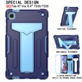 thumbnail image 2 of Dteck Case for Samsung Galaxy Tab A7 Lite 8.7-inch SM-T220 T225 (2021 Released),Shockproof Armor 3 Layer Protection Hybrid Rubber Hard PC Back Kickstand Cover,Navy+Blue, 2 of 4