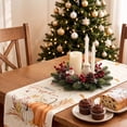 thumbnail image 4 of VQPeo Thanksgiving Table Runner with Pumpkin and Maple Leaf Design for Fall Parties and Family Dinner Decor, 4 of 5